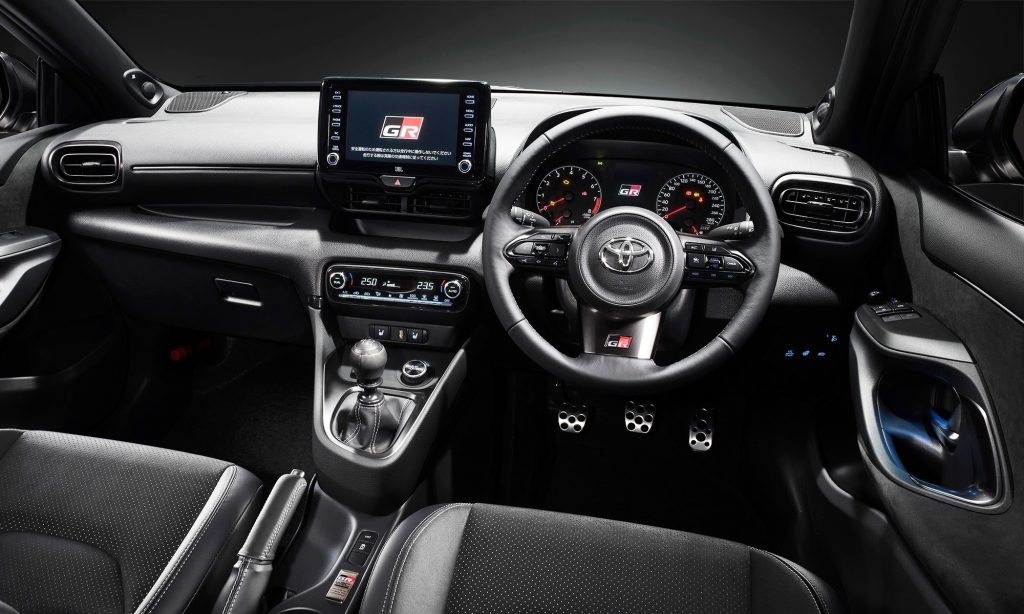 Interior of Toyota GR Yaris 2024